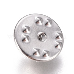 Non-Tarnish 304 Stainless Steel Butterfly Clutches Pin Backs&nbsp;STAS-K189-B04