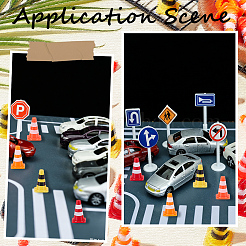 48Pcs 4 Colors ABS Display Roadblock Decorations&nbsp;AJEW-SP0004-70