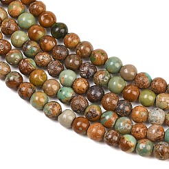 Natural African Turquoise(Jasper) Beads Strands&nbsp;G-Z163-B02-4mm