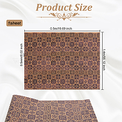 Embossed PU Imitation Leather Fabric&nbsp;DIY-WH0043-95D