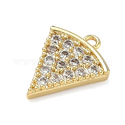 Brass Micro Pave Cubic Zirconia Pendants&nbsp;KK-C254-03G