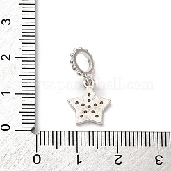 Brass Micro Pave Cubic Zirconia Pendants&nbsp;KK-D378-25S