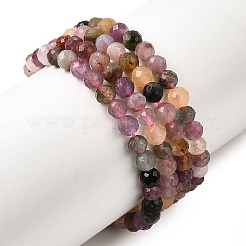 Natural Multicolor Tourmaline Beads Strands&nbsp;G-H336-A10-03
