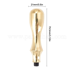 Brass Wax Seal Stamp Handle&nbsp;AJEW-K027-02G