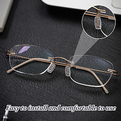 50 Pairs Silicone Eyeglass Nose Pad&nbsp;AJEW-DC0003-44