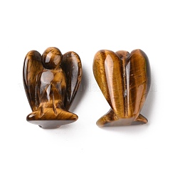 Natural Tiger Eye Angel Decor Healing Stones&nbsp;G-G864-01A-03