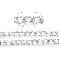 Aluminium Textured Curb Chains&nbsp;CHA-T001-45S