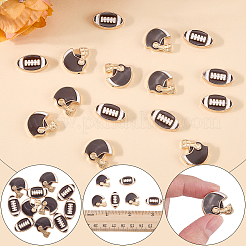 20Pcs 2 Styles Alloy Enamel Beads&nbsp;ENAM-SC0008-24A
