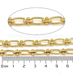 Ion Plating(IP) Handmade 304 Stainless Steel Oval Link Chains&nbsp;CHS-G038-04A-G