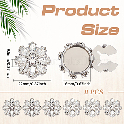 Alloy & Rhinestone Cufflinks&nbsp;FIND-FG0005-66P-04