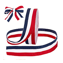 Polyester Grosgrain Ribbon&nbsp;OCOR-WH0111-07A