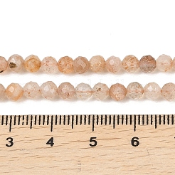 Natural Gold Sunstone Beads Strands&nbsp;G-B175-D11-4mm
