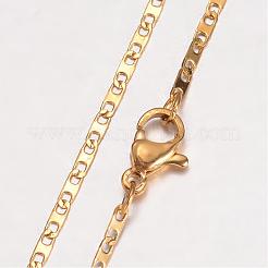 304 Stainless Steel Necklace&nbsp;MAK-K062-11A-G