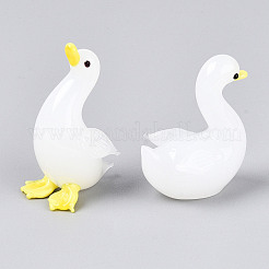 2Pcs Handmade Lampwork Duck Display Decorations&nbsp;LAMP-T023-20