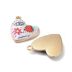 Rack Plating Alloy Enamel Pendants&nbsp;X-FIND-E043-01KCG
