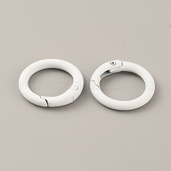 Spray Painted Alloy Spring Gate Rings&nbsp;FIND-WH0120-89A-09