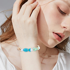 50Pcs 5 Colors Synthetic Turquoise Beads&nbsp;TURQ-SC0001-36