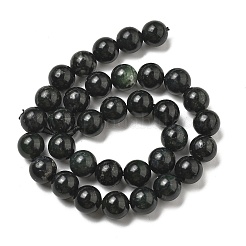 Natura Black Jade Beads Strands&nbsp;G-D0001-06-12mm