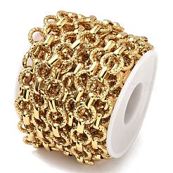 304 Stainless Steel Textured Ring Link Chains&nbsp;CHS-K023-11B-G