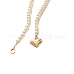 Imitation Pearl Beaded Lariat Necklaces&nbsp;WG9824F-01