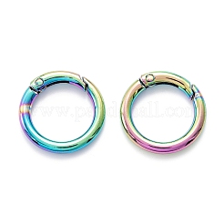 Zinc Alloy Ring Spring Gate Rings&nbsp;PALLOY-M194-01B-MC