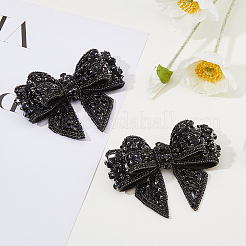 Polyester Bowknot Shoe Decorations&nbsp;FIND-WH0126-445
