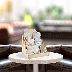 4-Tier Wood Card Display Stand&nbsp;ODIS-WH0025-219