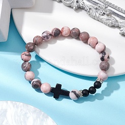 2Pcs Natural & Synthetic Gemstone Beads Stretch Bracelets&nbsp;BJEW-JB11318