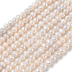 Natural Cultured Freshwater Pearl Beads Strands&nbsp;PA-CBAC463-39