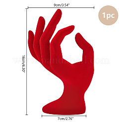 Resin Mannequin Hand Jewelry Display Holder Stands&nbsp;RDIS-WH0009-015B