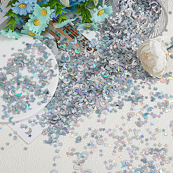 105G Plastic Star & Moon Confetti&nbsp;DIY-ME0002-20