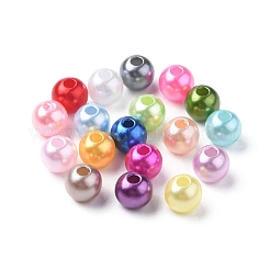 1350Pcs 18 Style Spray Painted ABS Plastic Imitation Pearl Beads&nbsp;OACR-YW0001-35A