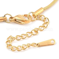 304 Stainless Steel Round Snake Chain Necklaces&nbsp;NJEW-Z047-01G