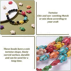 Synthetic Turquoise Beads Strands&nbsp;G-NB0003-71