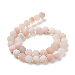 Natural Druzy Geode Agate Bead Strands&nbsp;G-K166-09-8mm-01