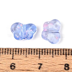 Spray Painted Transparent Acrylic Beads&nbsp;OACR-N149-01B