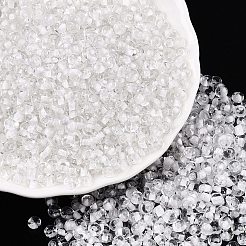 6/0 Inside Colours Transparent Glass Seed Beads&nbsp;SEED-T007-07B