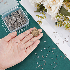 300Pcs 316 Surgical Stainless Steel Earring Hooks&nbsp;STAS-BBC0006-21