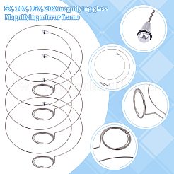 4Pcs 4 Styles Plastic & Glass Magnifier&nbsp;FIND-DR0001-56