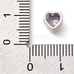 925 Sterling Silver Cubic Zirconia Beads&nbsp;STER-L066-06S-04