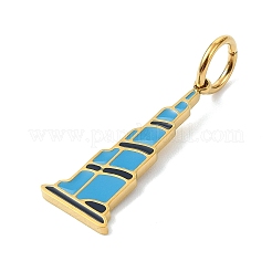 304 Stainless Steel Enamel Pendants&nbsp;STAS-A145-01E-G
