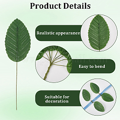 200Pcs Silk Cloth Artificial Leafs&nbsp;AJEW-CN0004-07B