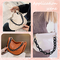 Acrylic & Iron Chain Bag Straps&nbsp;FIND-WH0111-378G