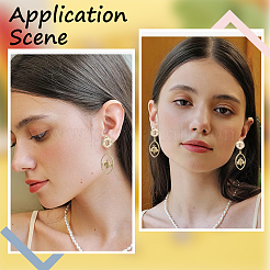 10Pcs Bee Brass Stud Earring Findings&nbsp;DIY-BBC0001-35