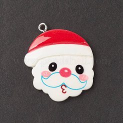 Christmas Theme Opaque Resin Pendants&nbsp;RESI-C021-01B