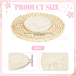 2Pcs Natural Limestone Display Stands&nbsp;ODIS-PH0002-09