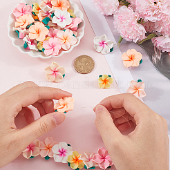 60Pcs 6 Colors Handmade Polymer Clay Beads&nbsp;CLAY-SC0002-17
