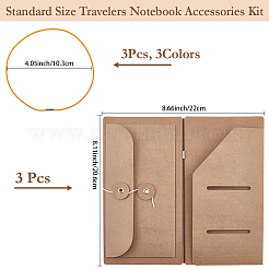 3Pcs Kraft Paper File Pockets&nbsp;AJEW-CP0011-44A