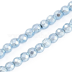 Baking Paint Electroplated Synthetic Non-magnetic Hematite Beads Strands&nbsp;G-H072-A01-01