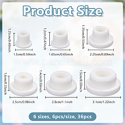 36Pcs 6 Styles Silicone Plugs&nbsp;AJEW-OC0016-24